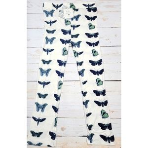 NWT Kate Quinn Ankle Pant- Blue Moths 8Y